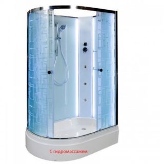 Душевая кабина Deto ЕМ2712 R N LED с гм. 120х80х210 см